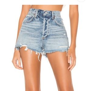Agolde denim button up shorts.  Size 29